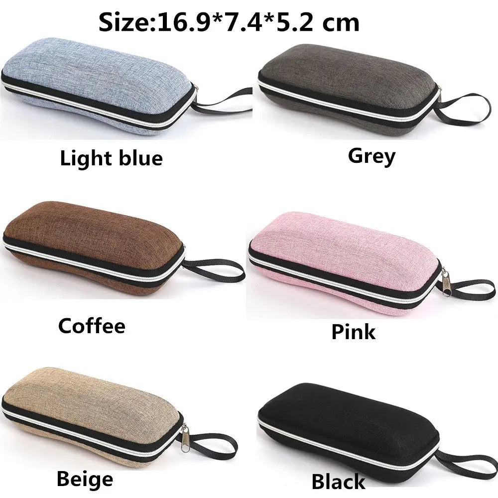 Fashion Portable Zipper Eyeglasses Case Glasses Box Glasses Holder Eyeglasses Accessories