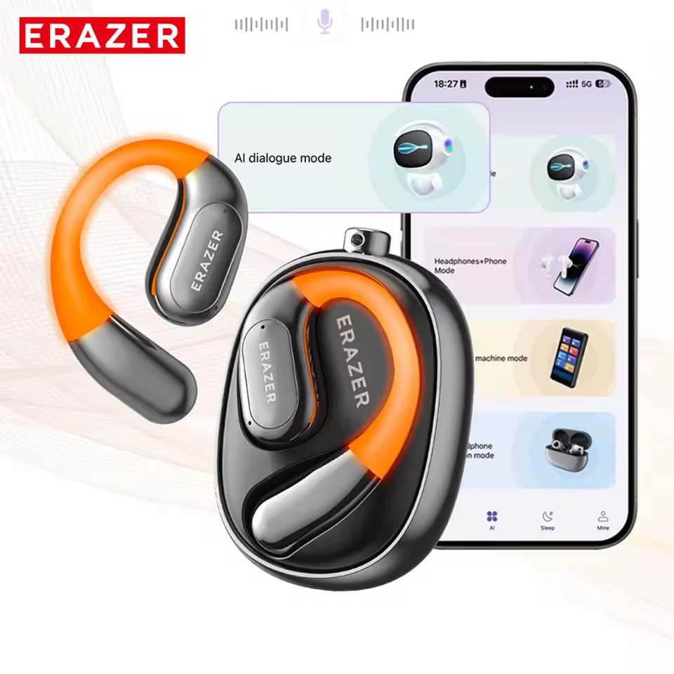 Erazer™ 3-In-1 AI Translator Earbuds