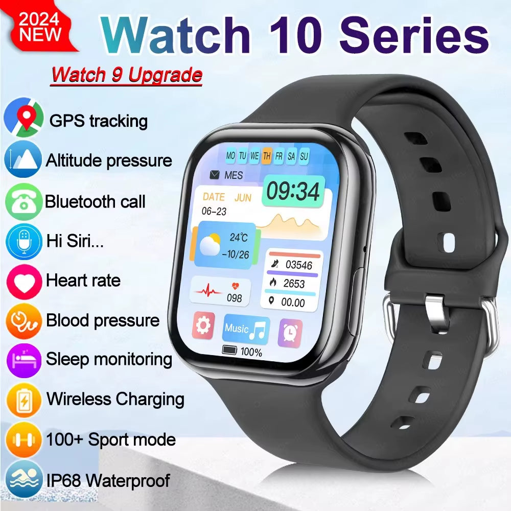 New 2025 Original for Apple Watch 10 Smart Watch Men Body Temperature Bluetooth Call NFC GPS Sports Women Smartwatch for Apple