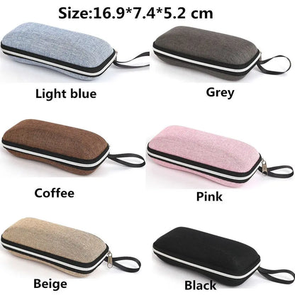 Fashion Portable Zipper Eyeglasses Case Glasses Box Glasses Holder Eyeglasses Accessories